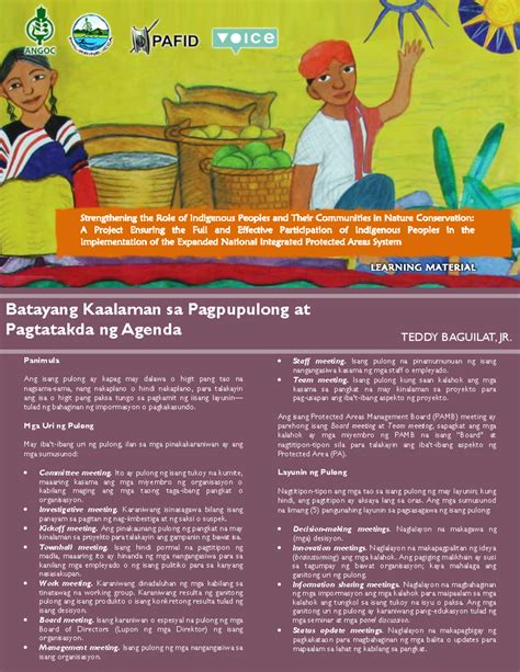 Basic Agenda Tagalog Final: Basahin ang halimbawa nito upang .